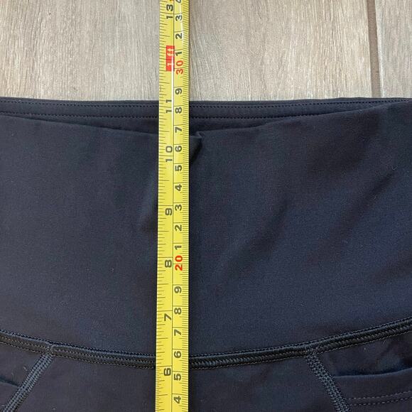 P'tula Black Jogger Leggings 77% Nylon 23% Spandex Size S High Waist Pocket - Picture 6 of 9